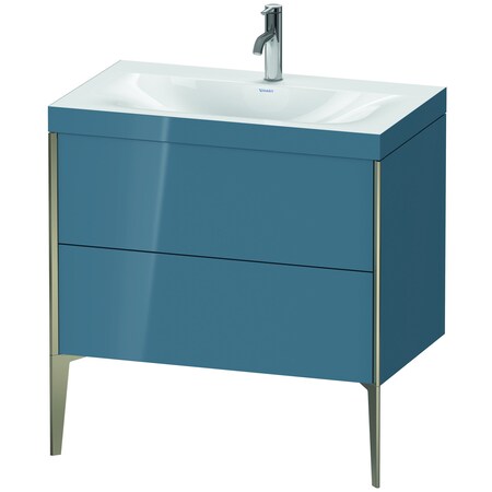 Duravit Xviu C-Bonded Set Floorstanding Stone Blue High Gloss XV4710OB147C